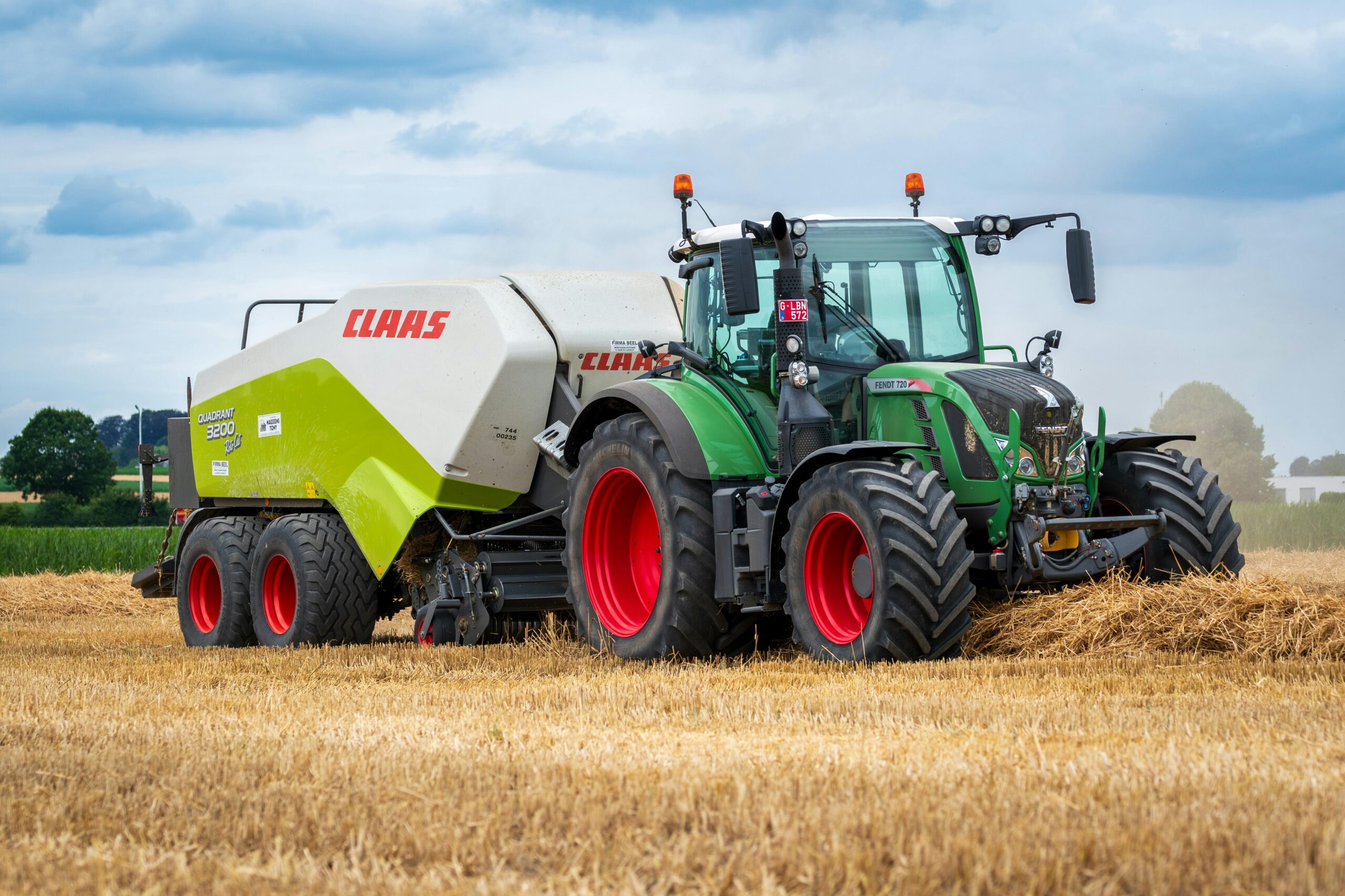 Tractor on Rural Field